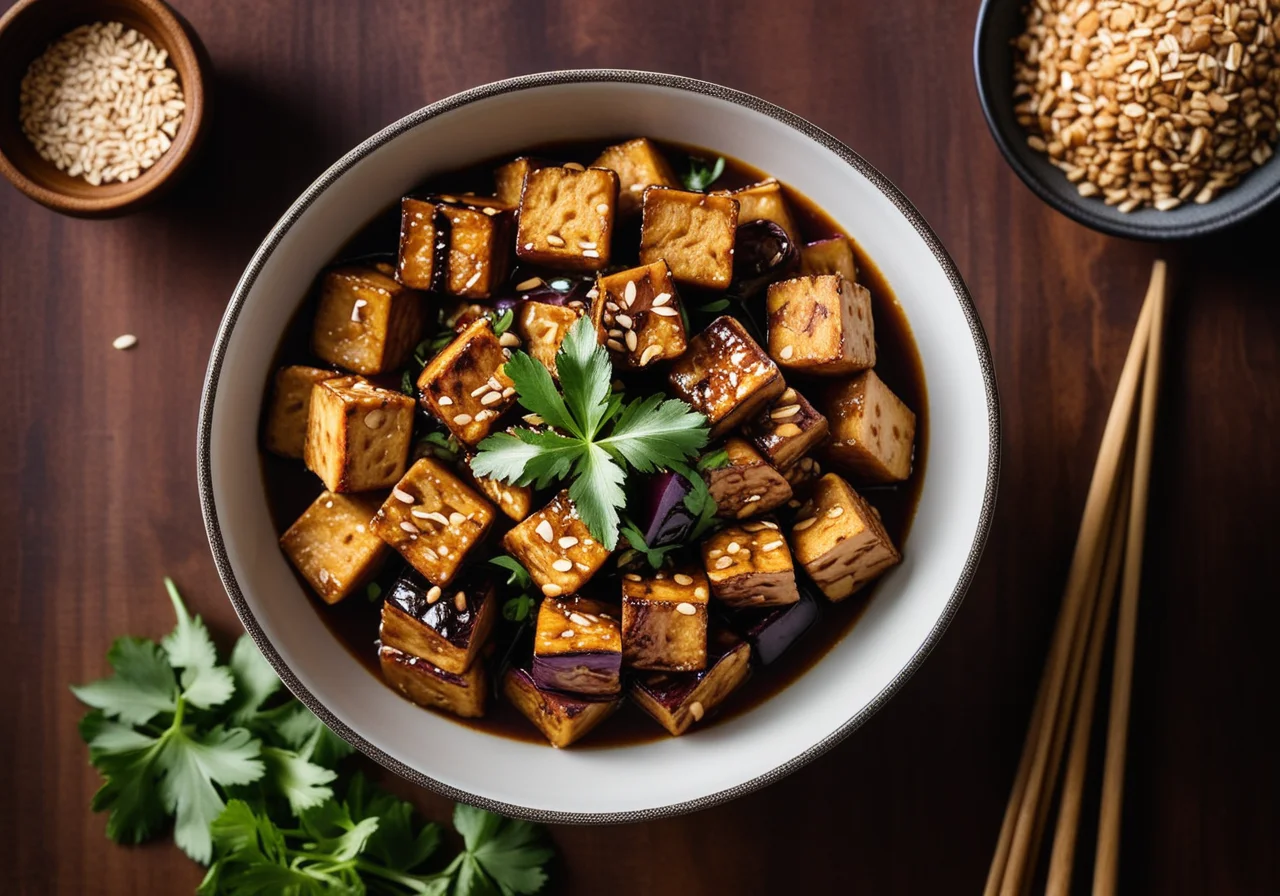 Tempeh with Eggplant