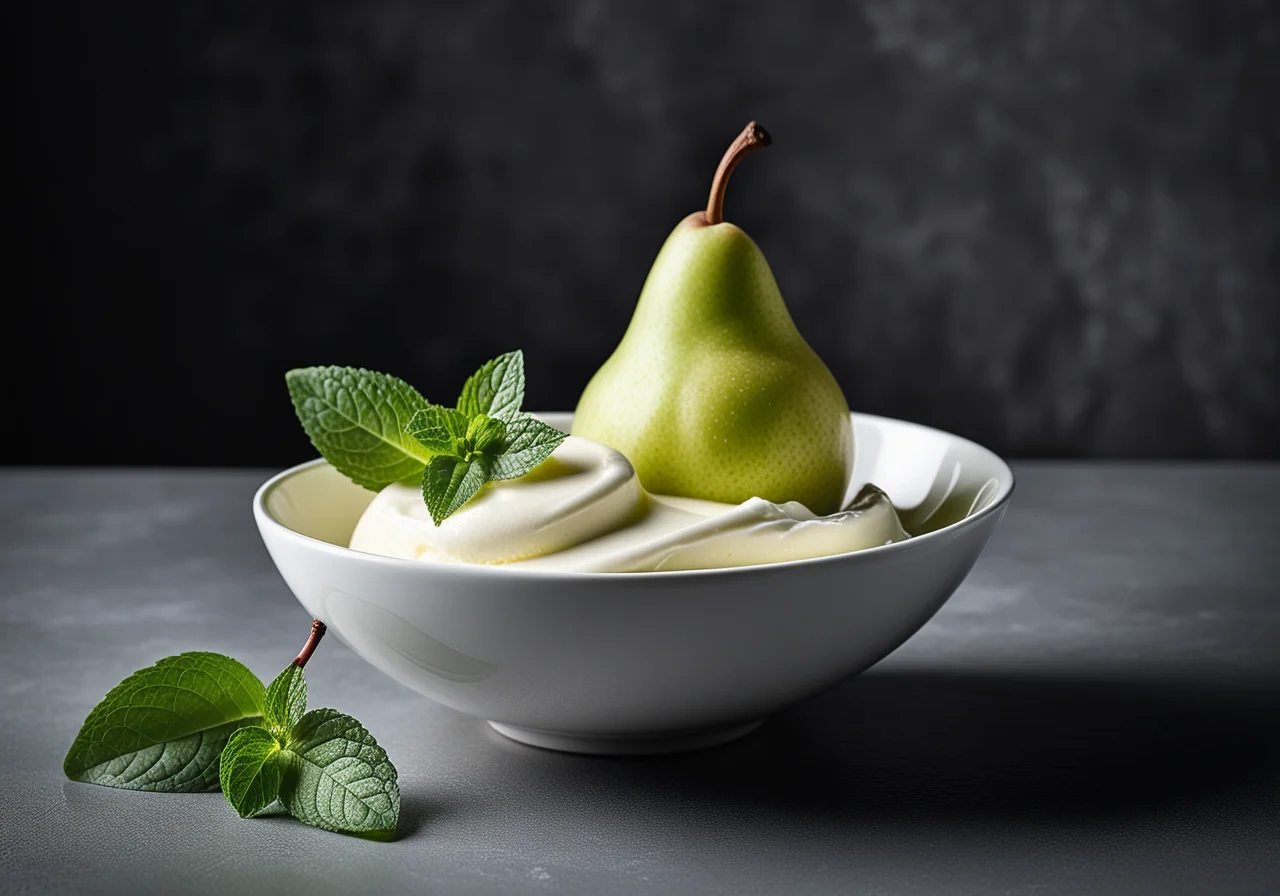 Pears Vanilla Quark with Rum