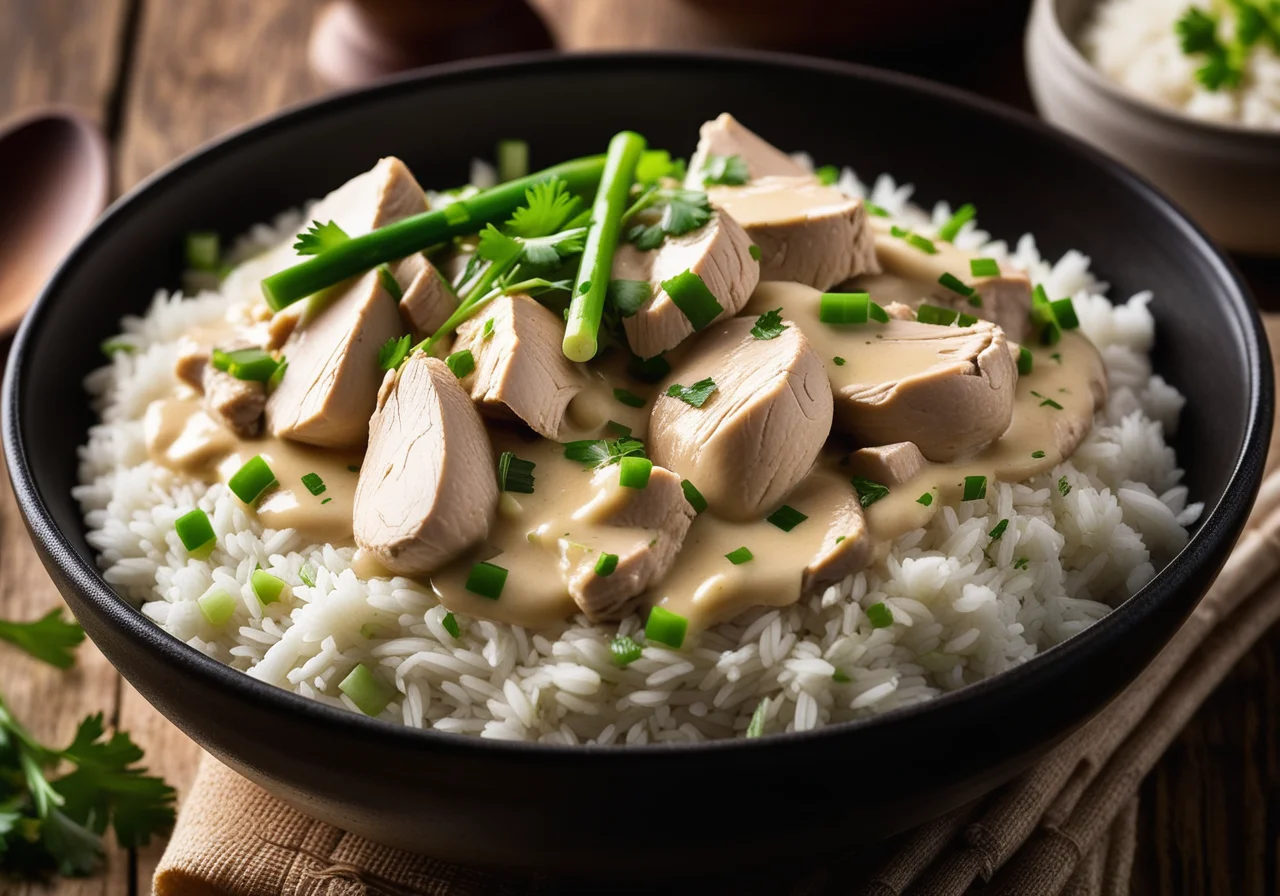 Chicken Fricassee with Rice