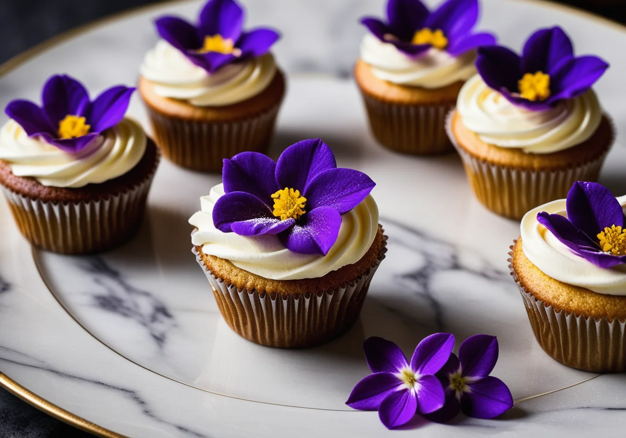 Violet Cupcakes
