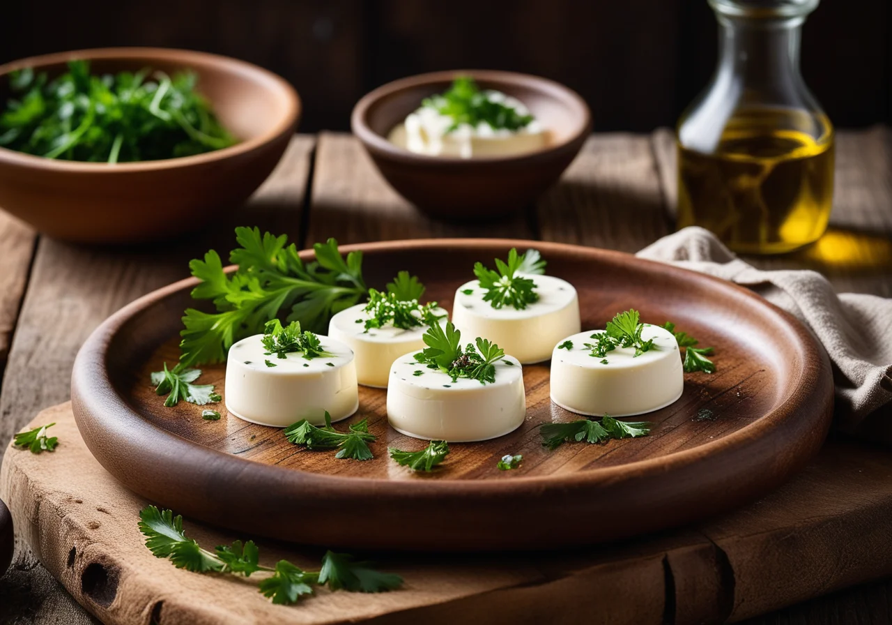 Mozzarella with Anchovies