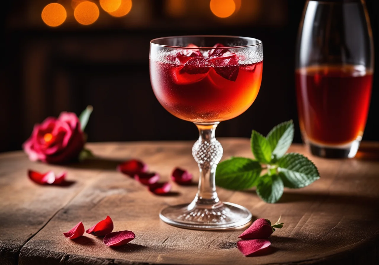 Homemade Rosehip Liqueur