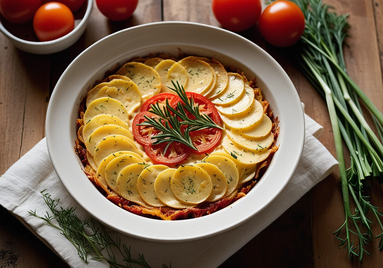 Vegetable Gratin with Crème Fraîche