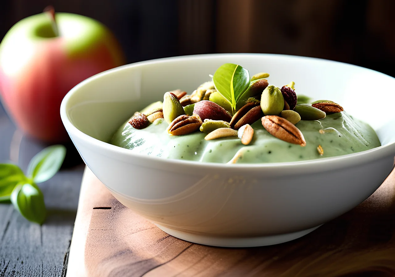Apple Basil Pudding