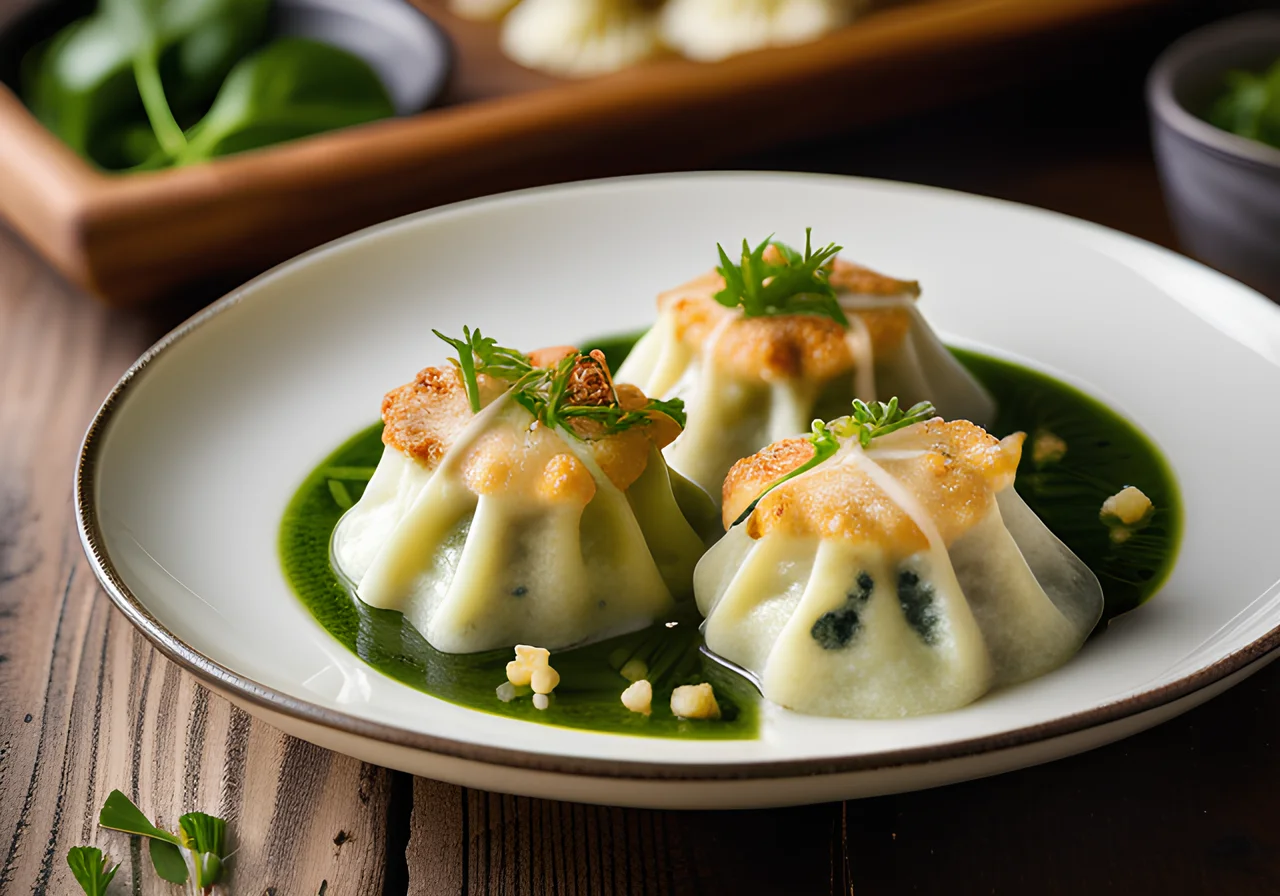 Spinach Quark Dumplings