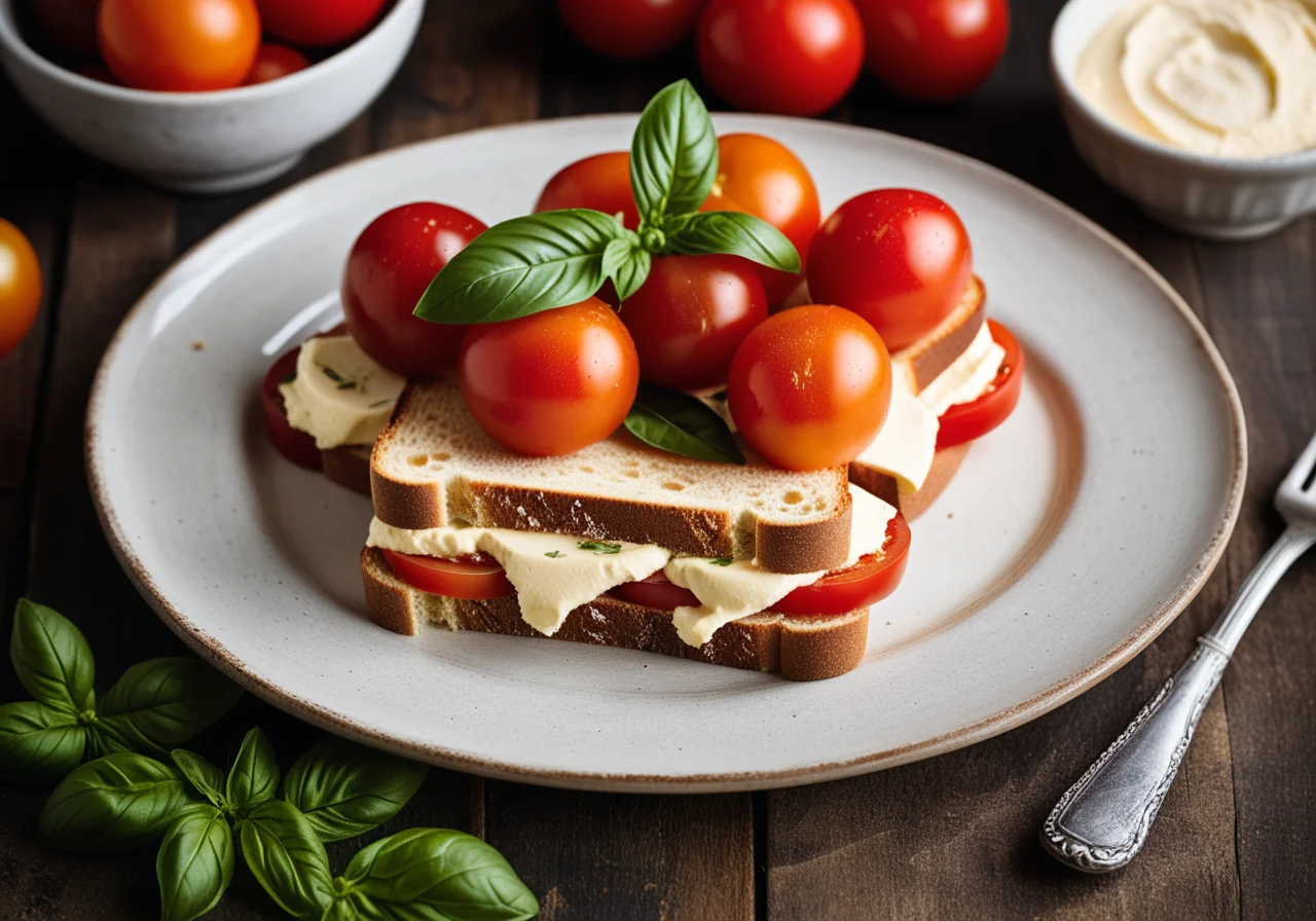 Ricotta Tomato Sandwich