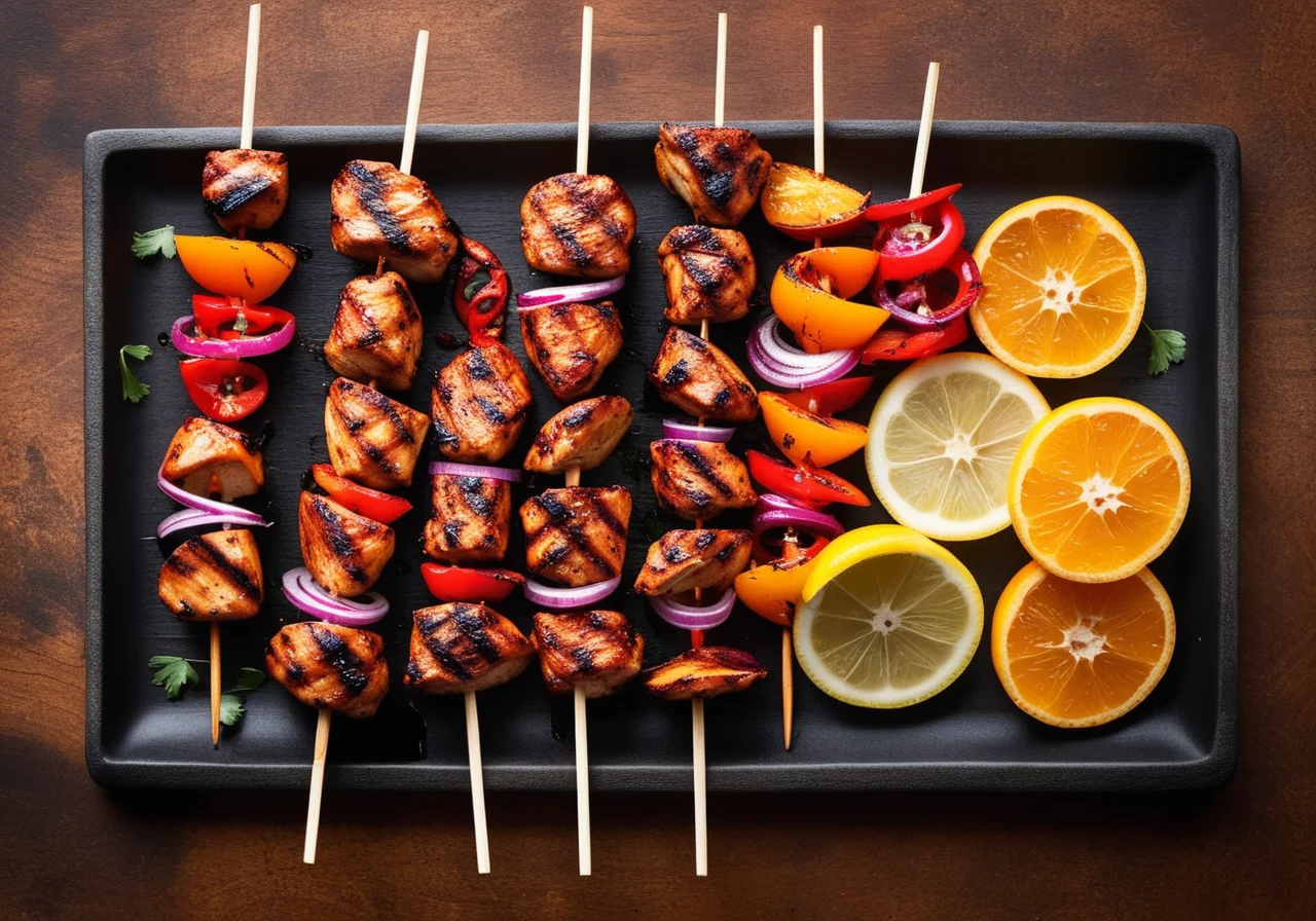 Spicy Grilled Chicken Skewers