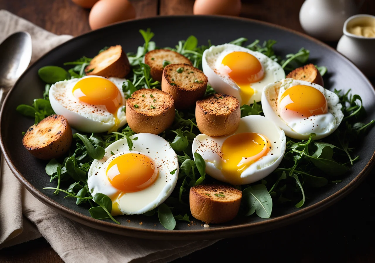 Lost Egg with Green Salad