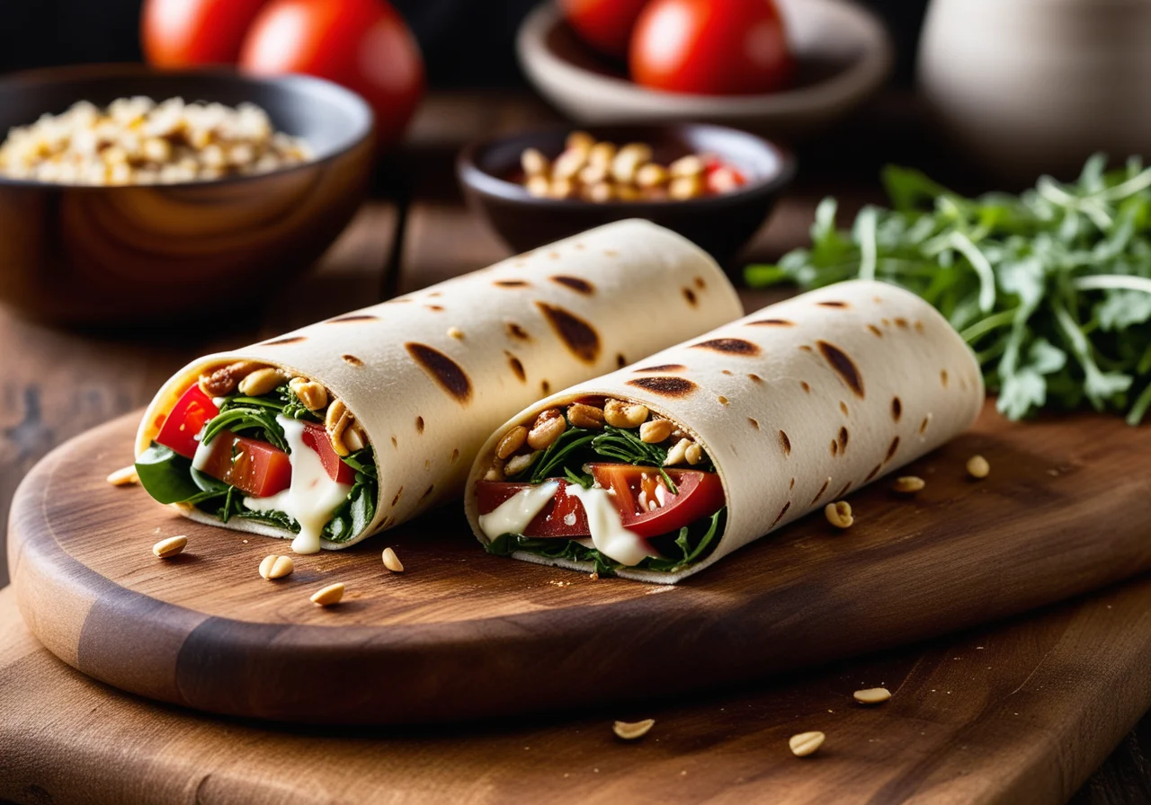 Wrap with Salad Filling