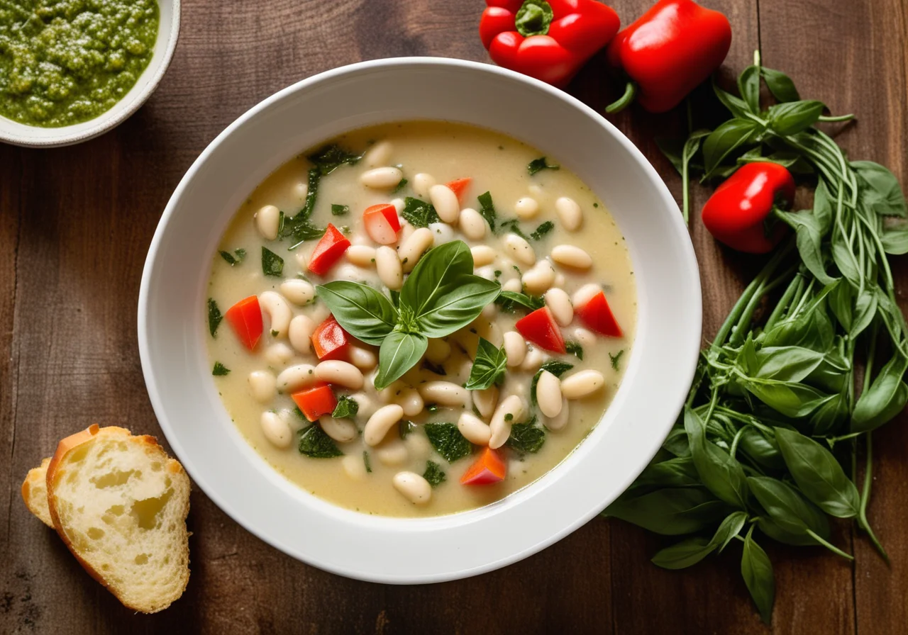 Vegetable Soup with White Beans