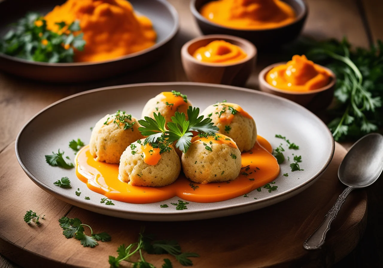 Bread Dumplings with Carrots