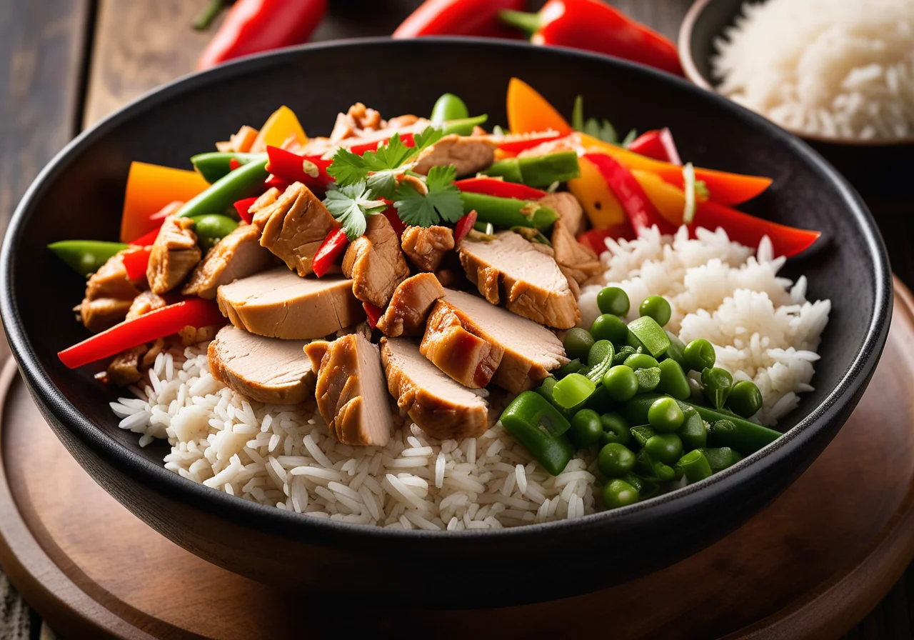 Chicken with Vegetables and Rice
