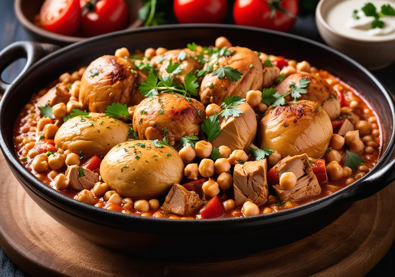 Chicken Chickpea Tajine