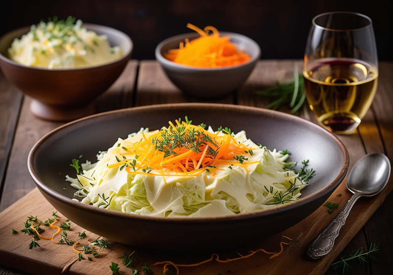 Cabbage with Soft Cheese