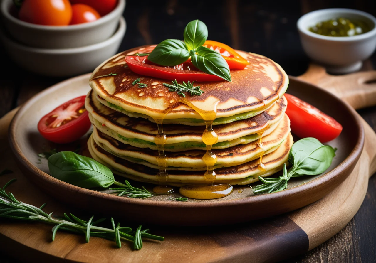 Savory Pancake with Colorful Vegetables