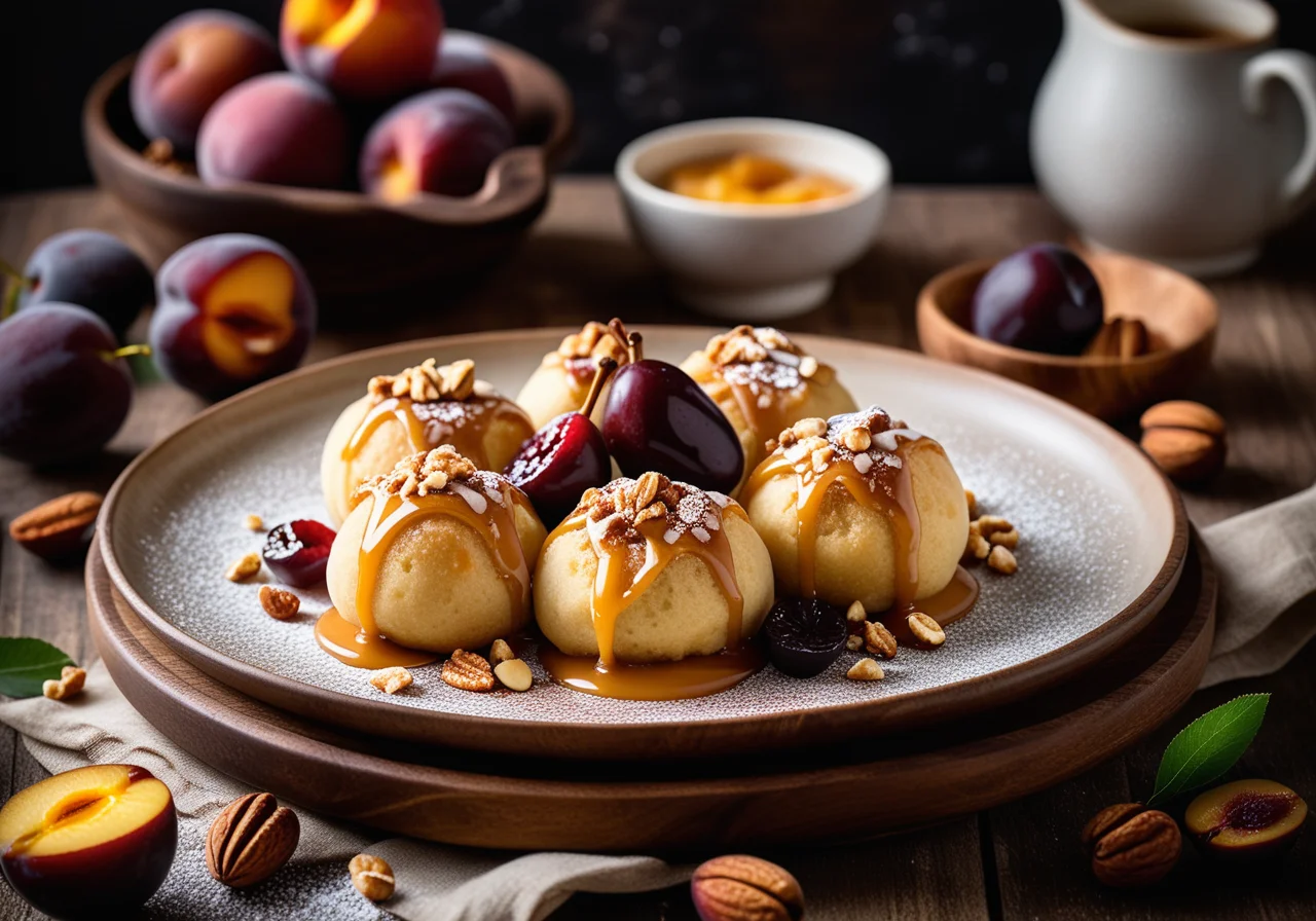 Quark-Zwetschgenklöße