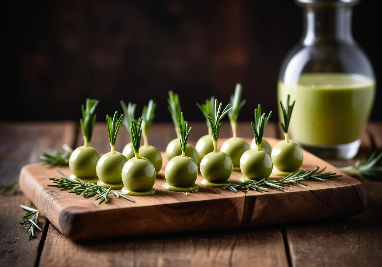 Goat Cheese Chives Bites with Avocado Mousse