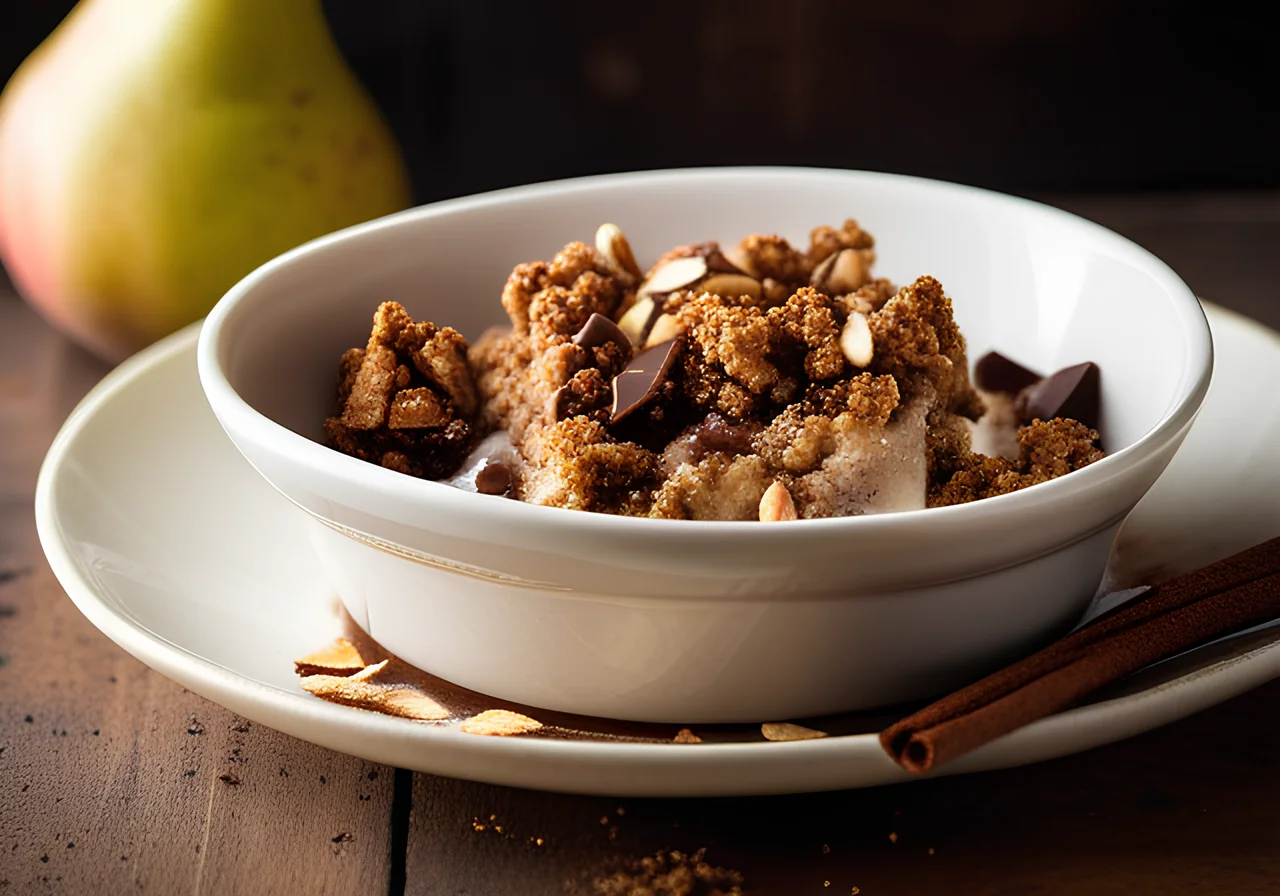 Pear Chocolate Crumble