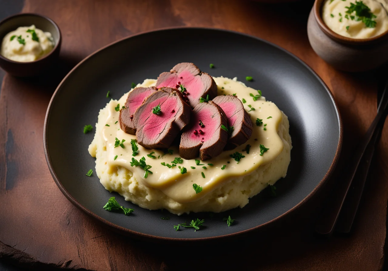 Veal Liver with Pink Pepper and Romanesco