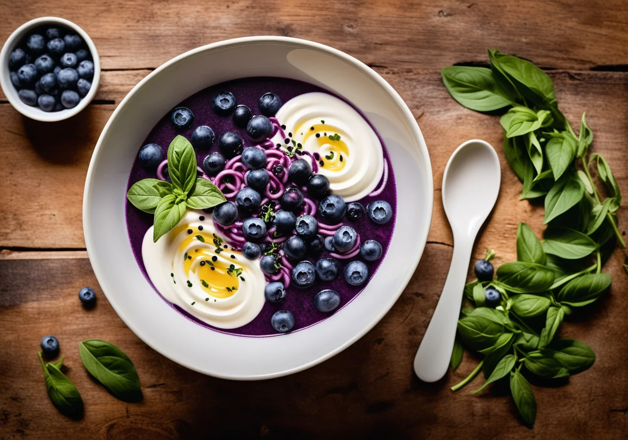 Blueberry Noodle Soup