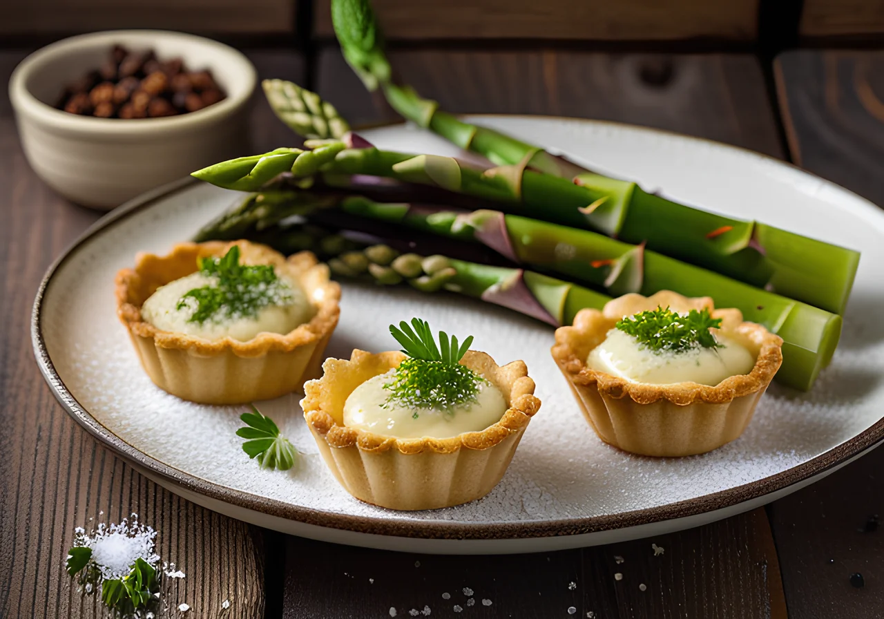 Mini Puff Pastry Asparagus Tarts