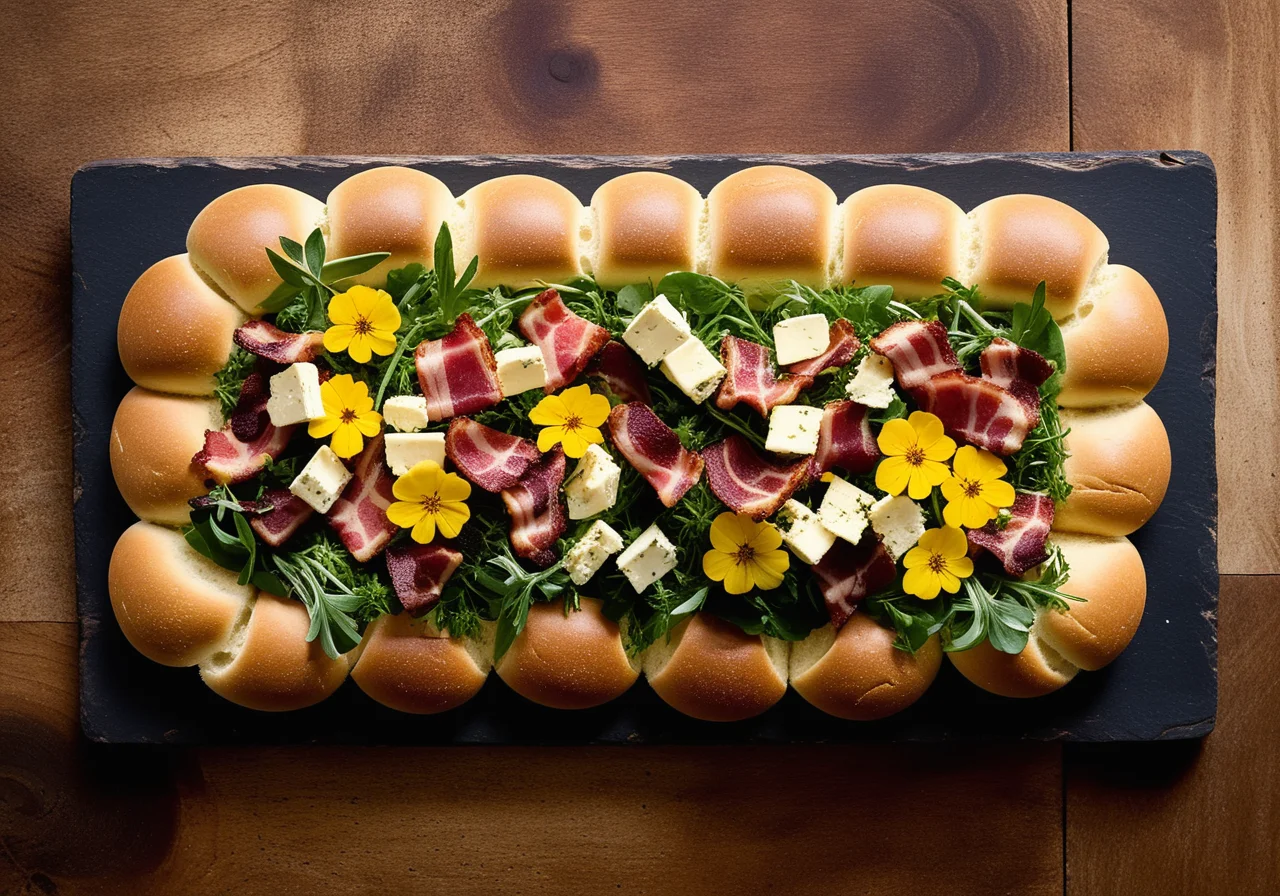 Wild Herb Salad with Goat Cheese Taler from REWE Feine Welt