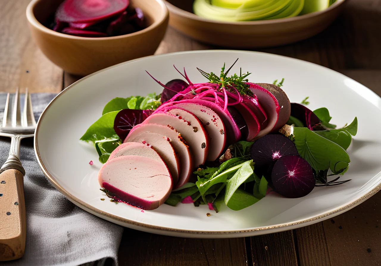 Beetroot Salad with Turkey Breast