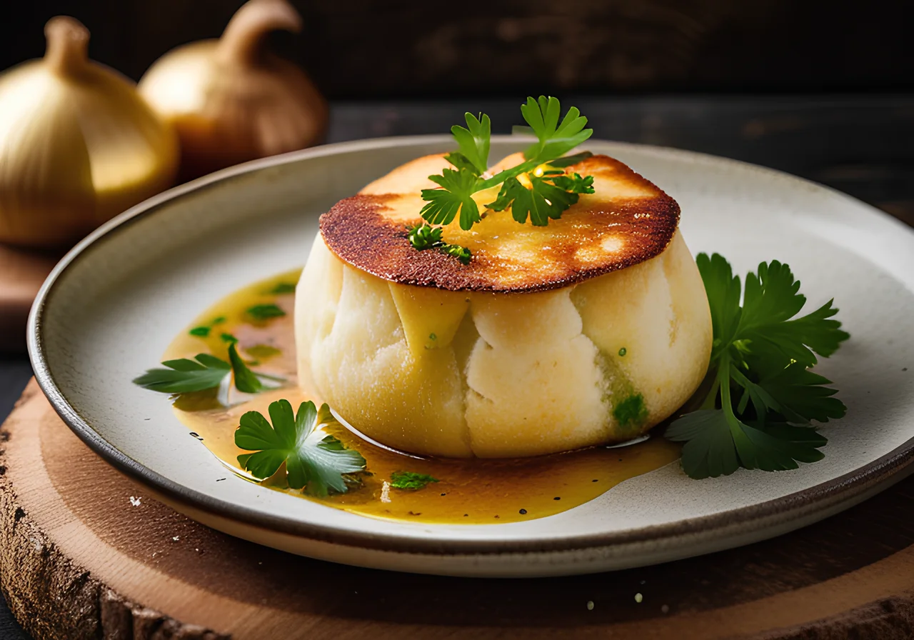 Bread Dumpling Soufflés
