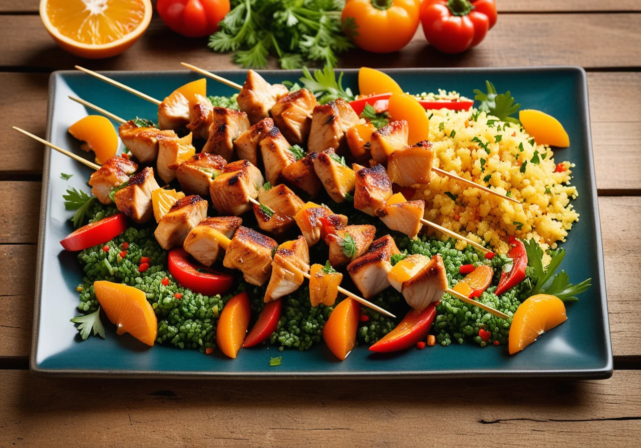 Chicken Skewers with Couscous