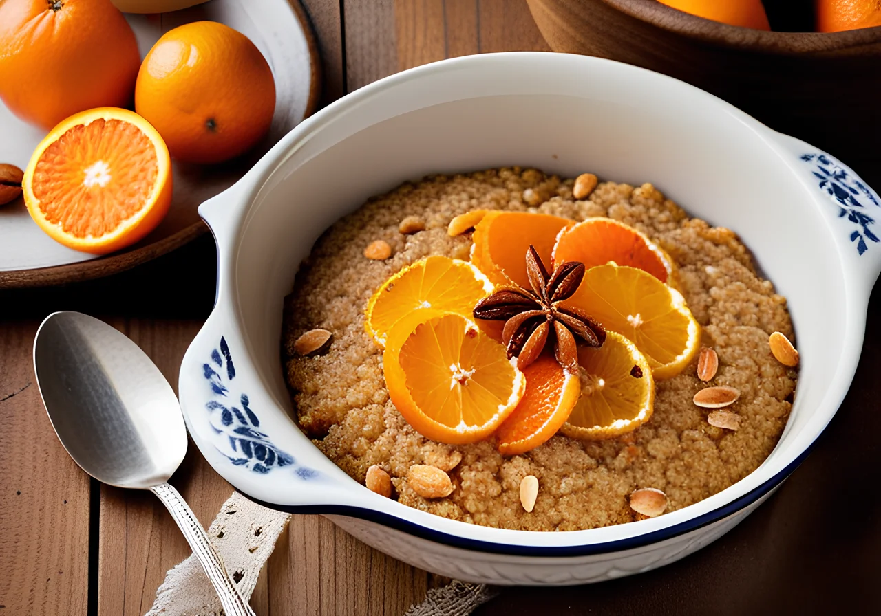 Sweet Millet Casserole with Clementines
