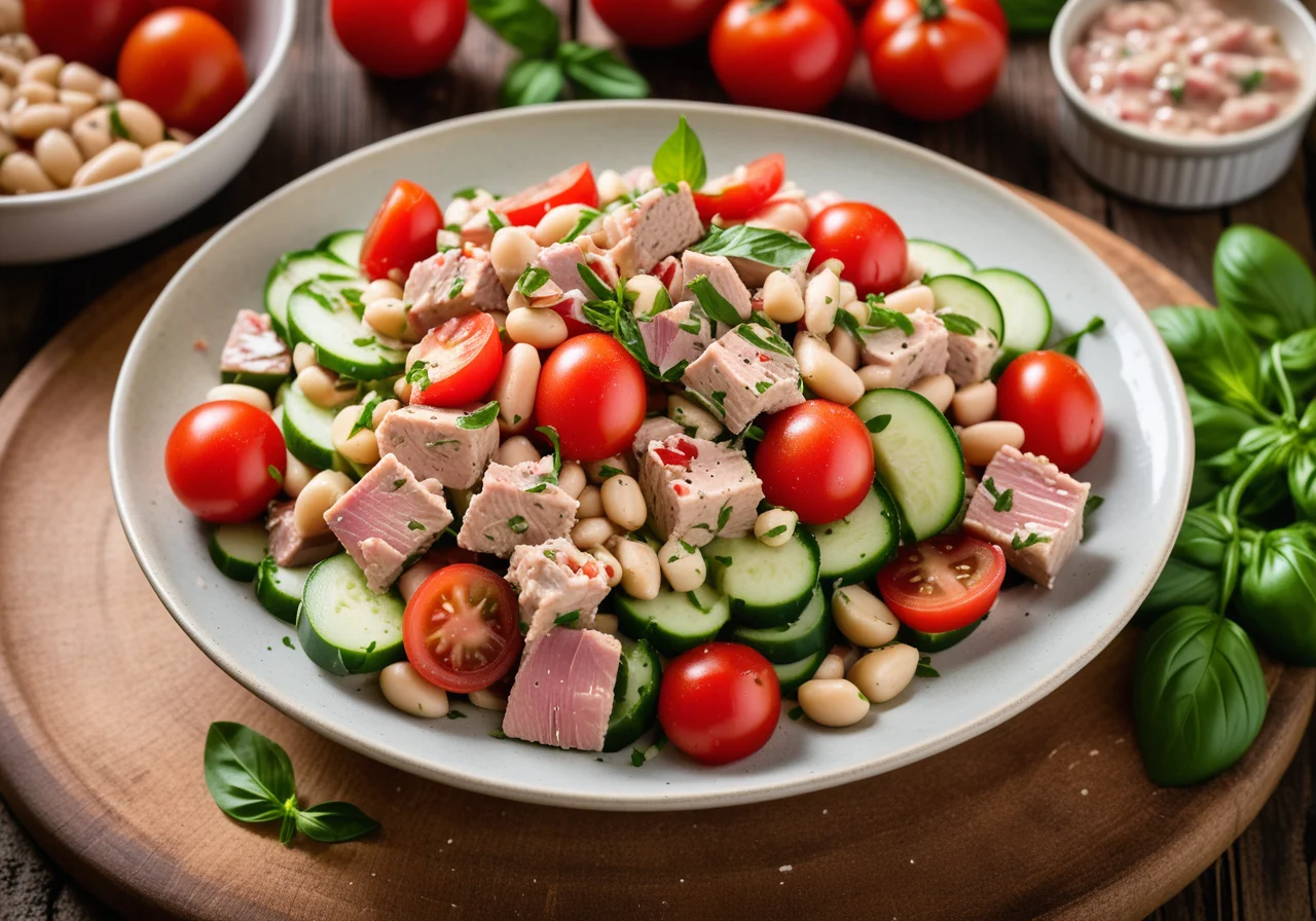 Vegetable Salad with Tuna