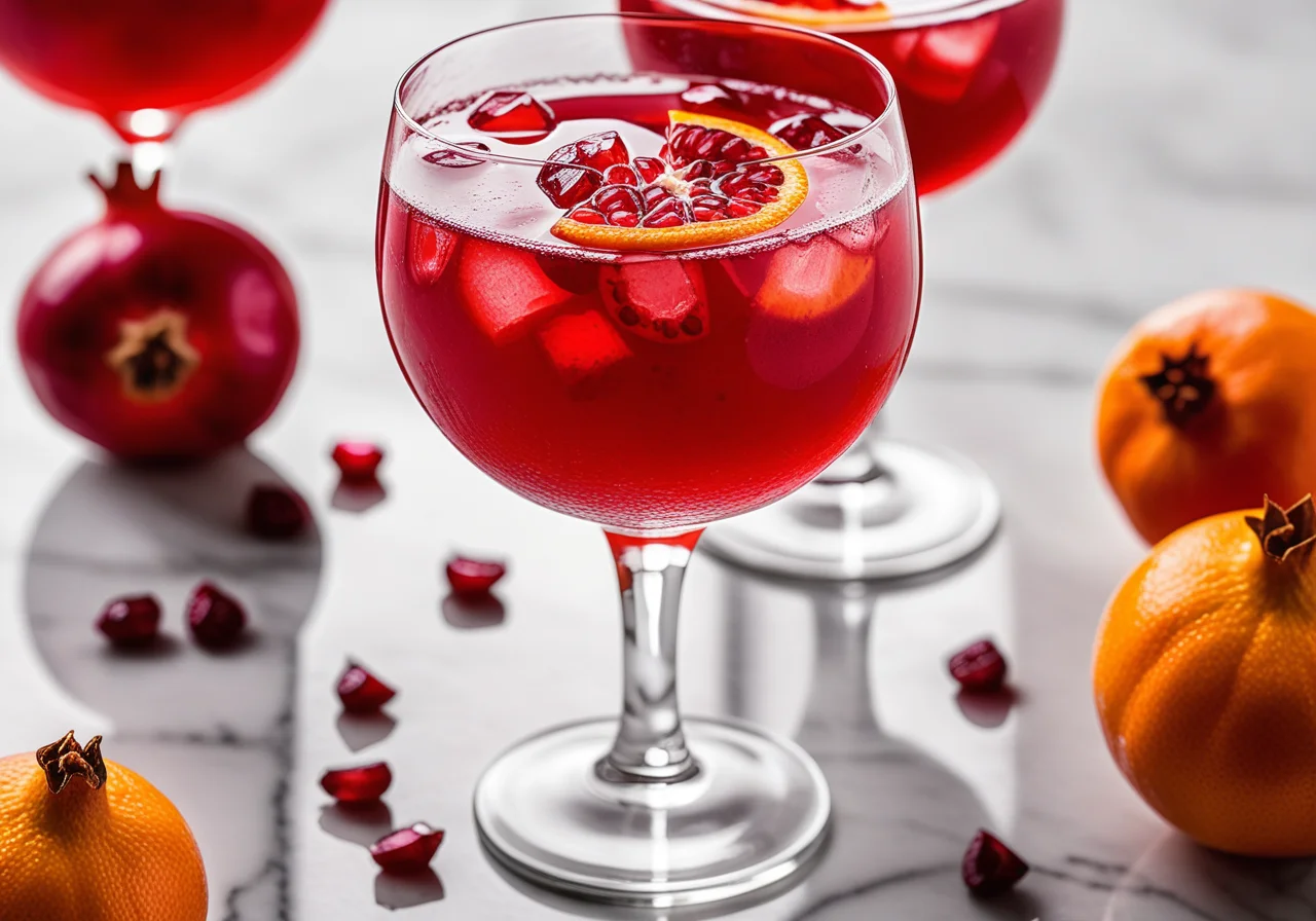 Orange Drink with Pomegranate