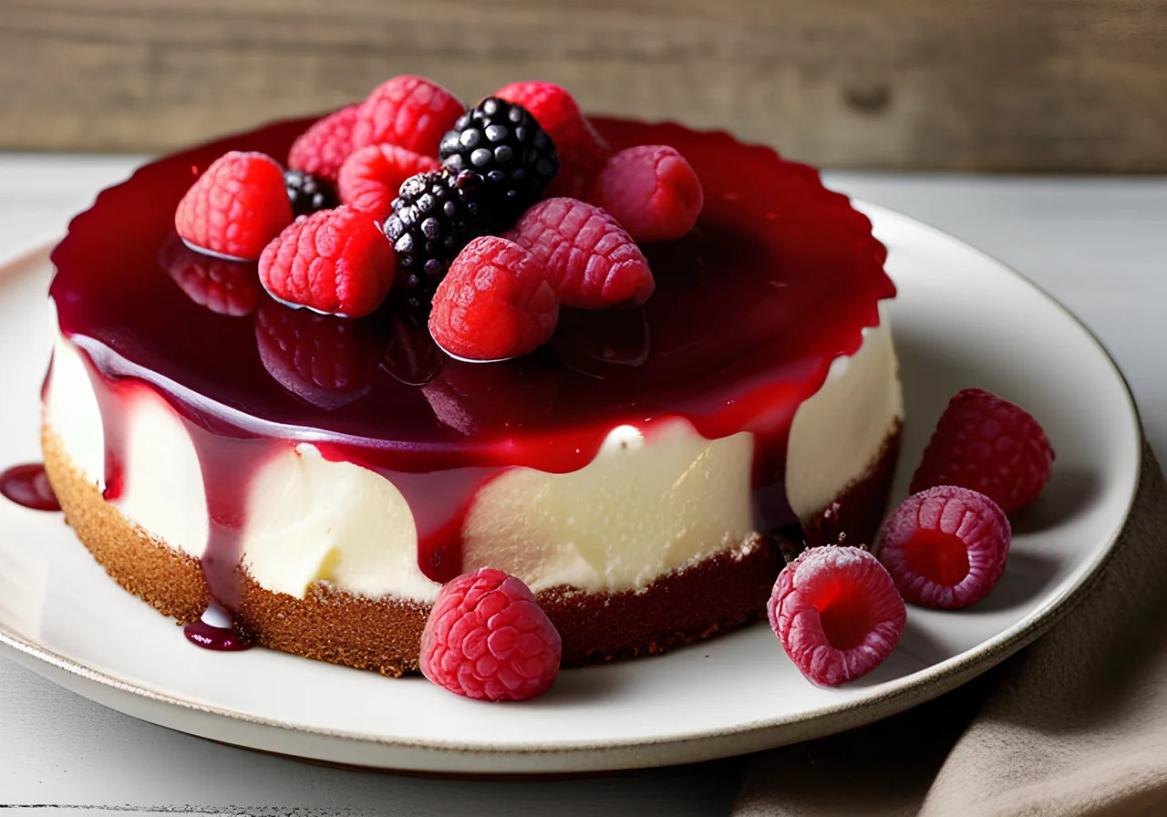 Yogurt Cake with Forest Berries