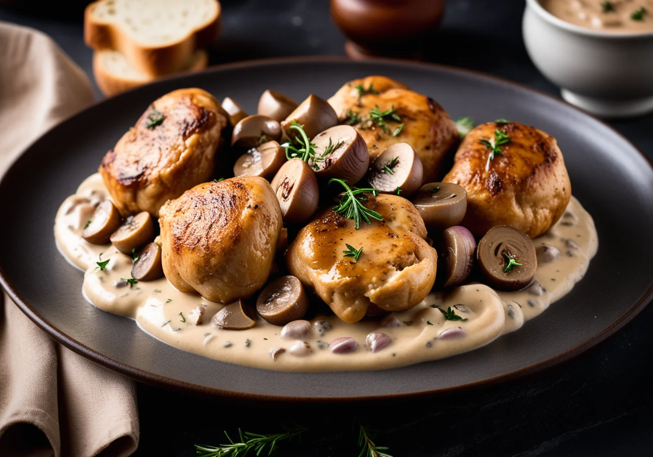 Chicken Thighs with Forest Mushrooms