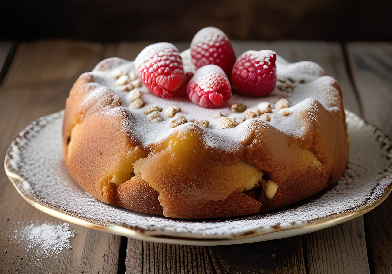 Raspberry Hazelnut Cake