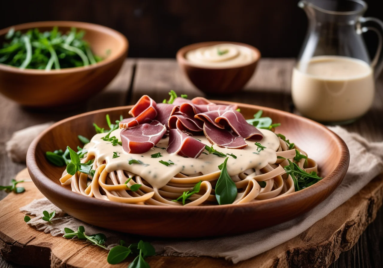 Chestnut Noodles with Bresaola