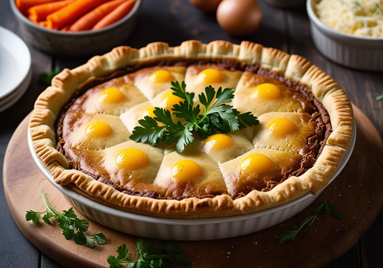 Filled Lamb Meat Pie