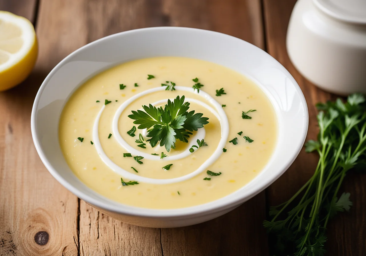 Lemon Soup with Rice