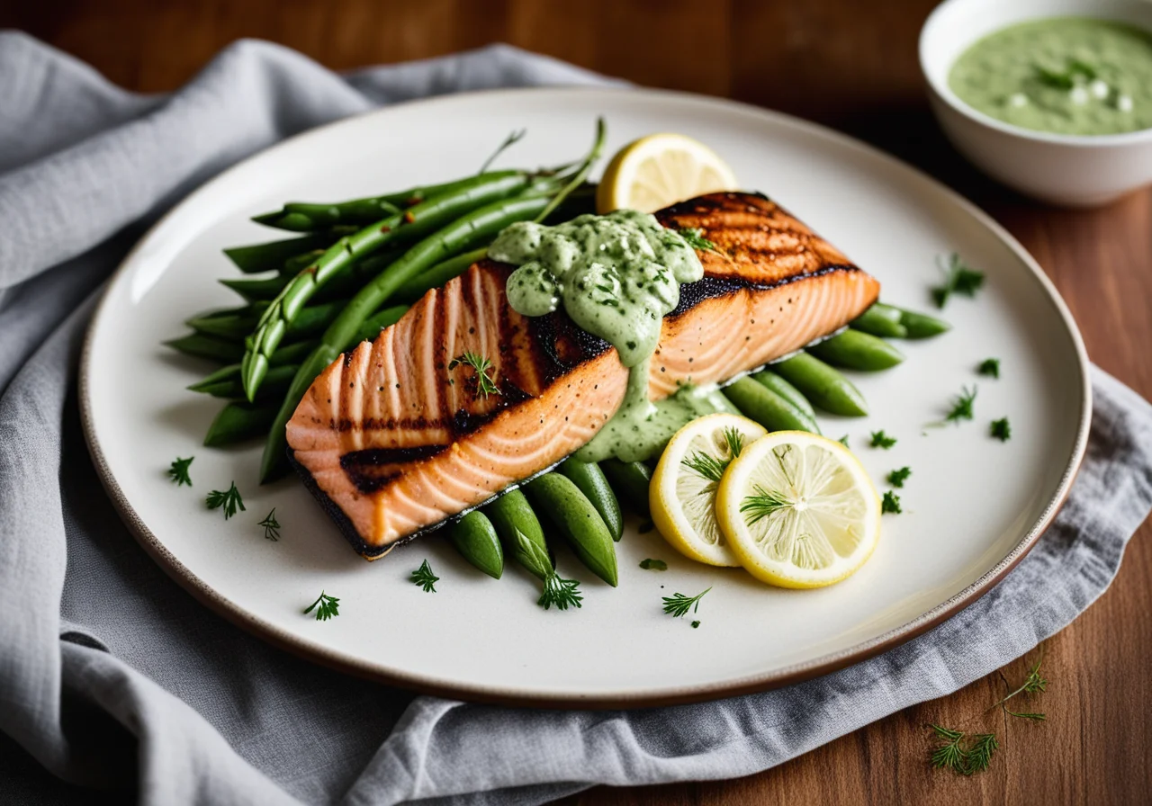Salmon with Remoulade Sauce