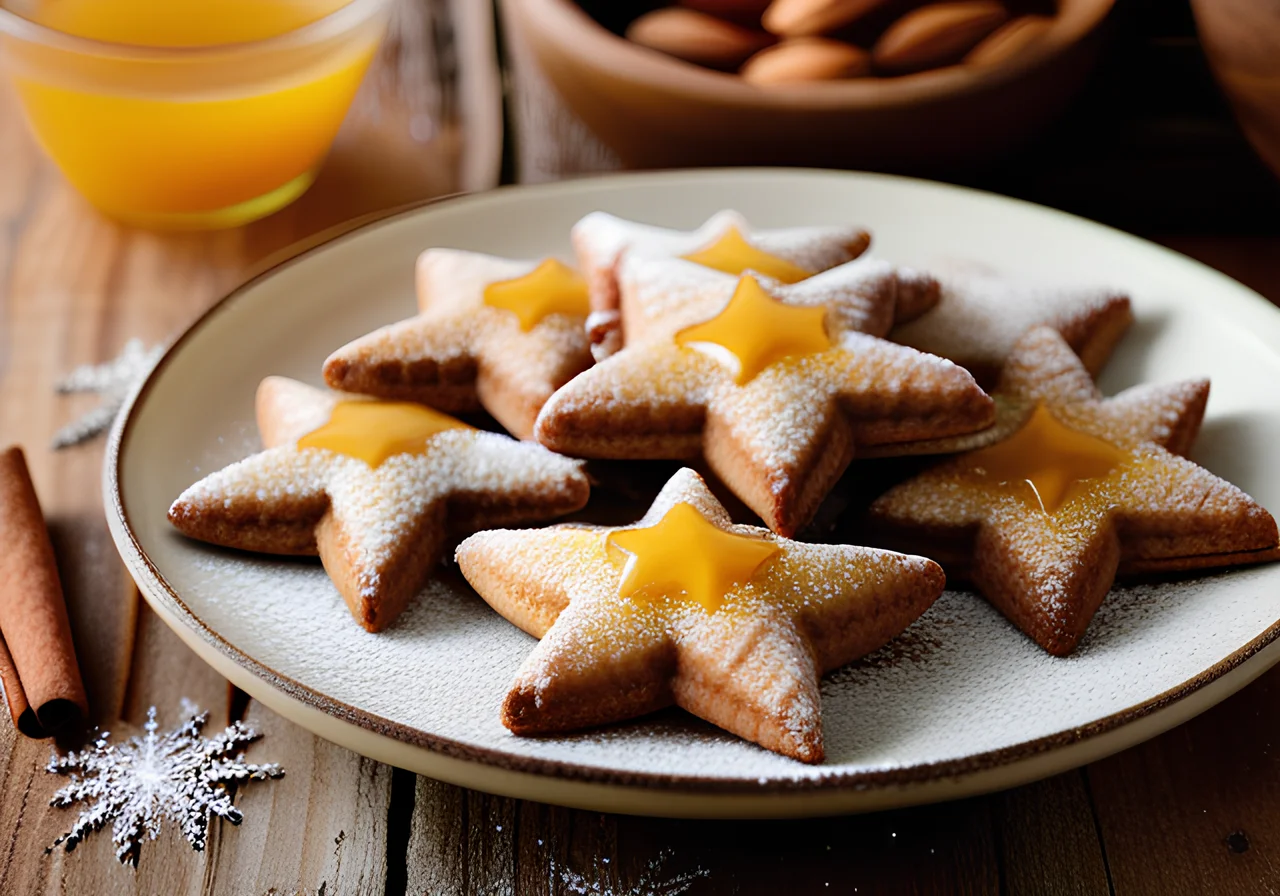 Cinnamon Cookies with Sugar Glaze