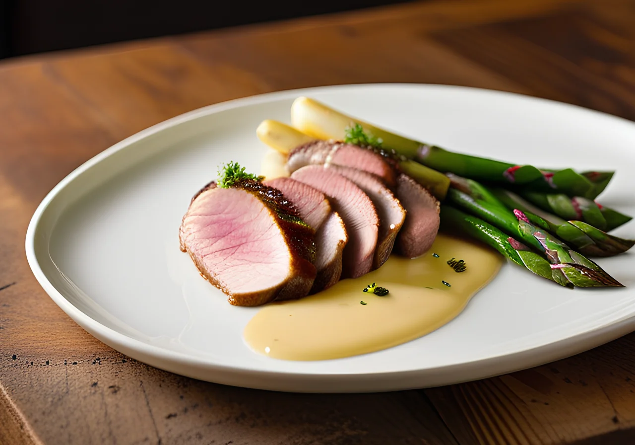 Duck Breast with Asparagus