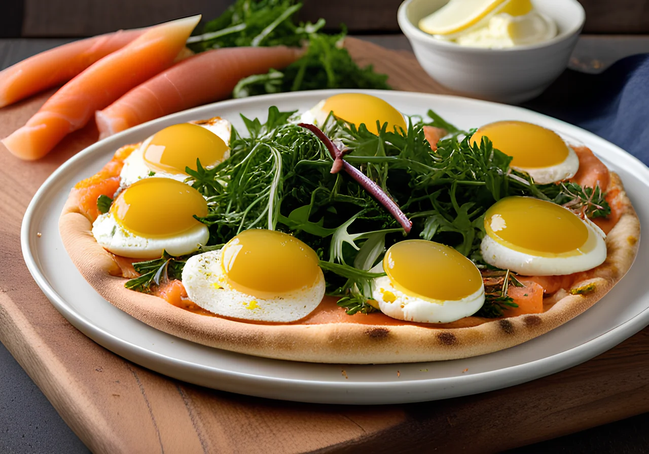 Salmon and Ricotta Pizza