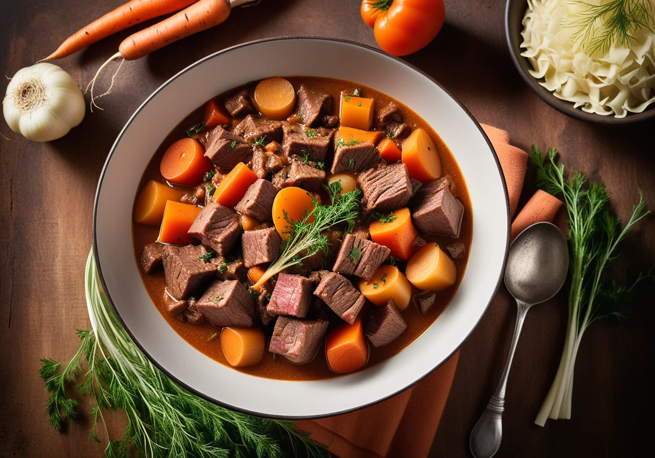 Beef Ragout with Carrots and Fennel