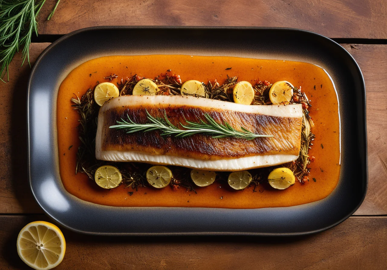 Loup de mer prepared in a Southern French style