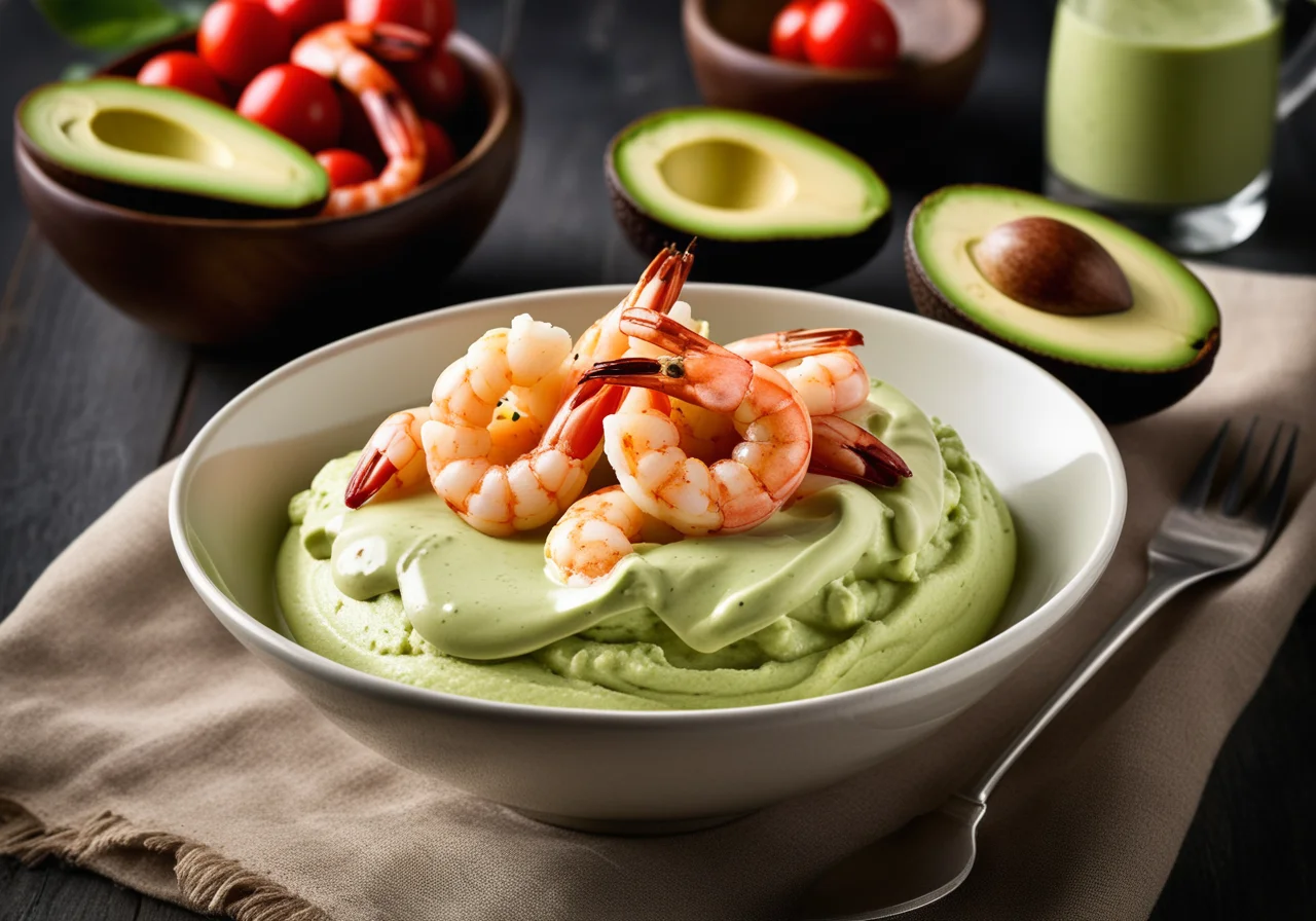 Avocado Cream with Shrimp