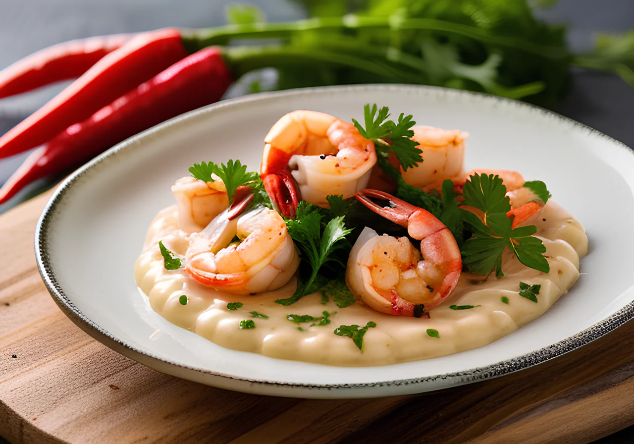 Garlic-Chili Shrimp in Butter