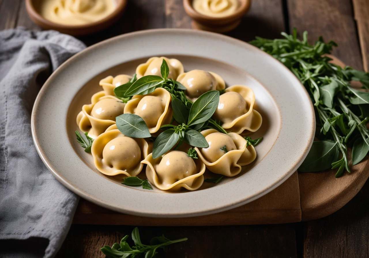 Filled Pasta with Potatoes and Pancetta