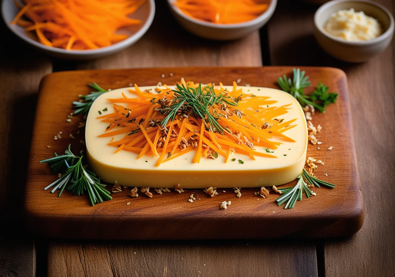 Carrot Cardamom Shmarrn with Gruyère