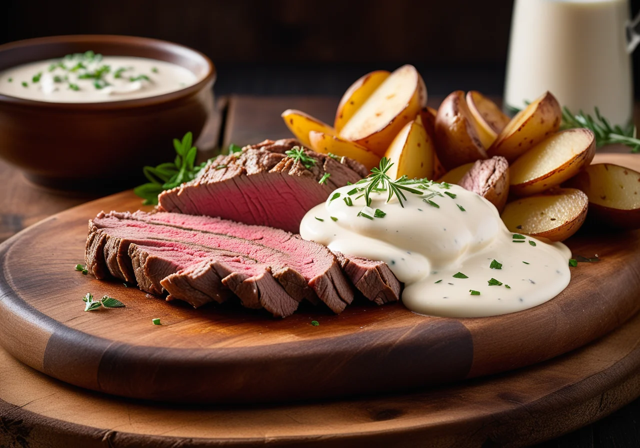 Sour Roast Beef with Cream Sauce