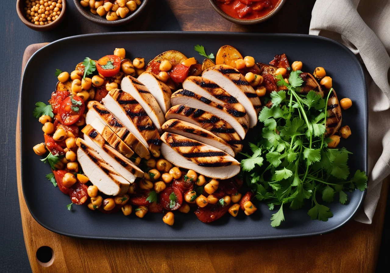 Chicken Breast with Chickpea Vegetable